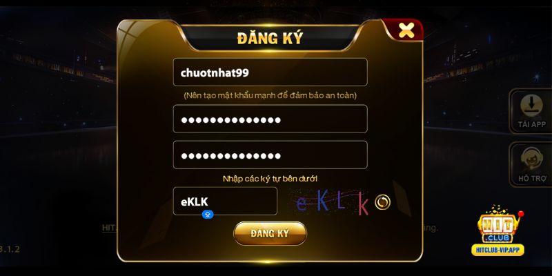 Hướng dẫn đăng ký Hitclub theo giao diện mới nhất
